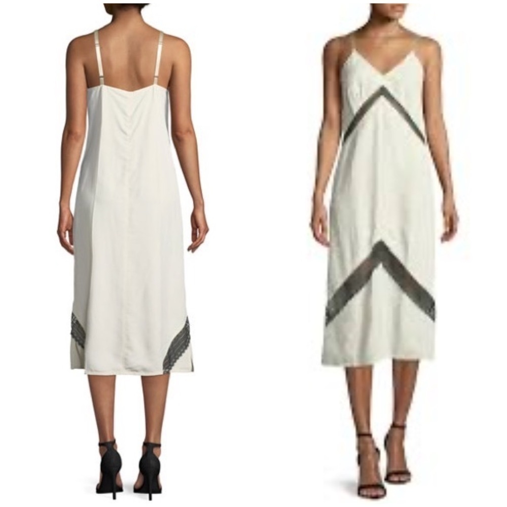 HELMUT LANG Sleeveless Lace Slip Dress (1)